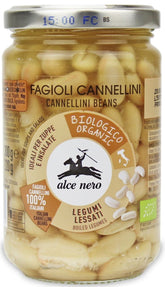 Cannellini fazole v BIO solném nálevu 300 g (220 g) (sklenice) - ALCE NERO